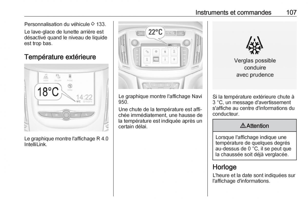 Opel Zafira C FL manuel du proprietaire / page 109