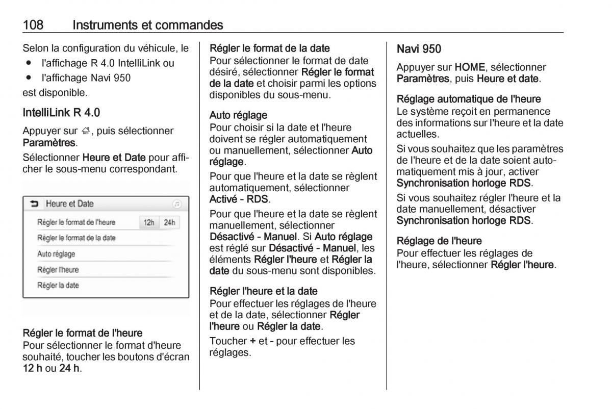 Opel Zafira C FL manuel du proprietaire / page 110