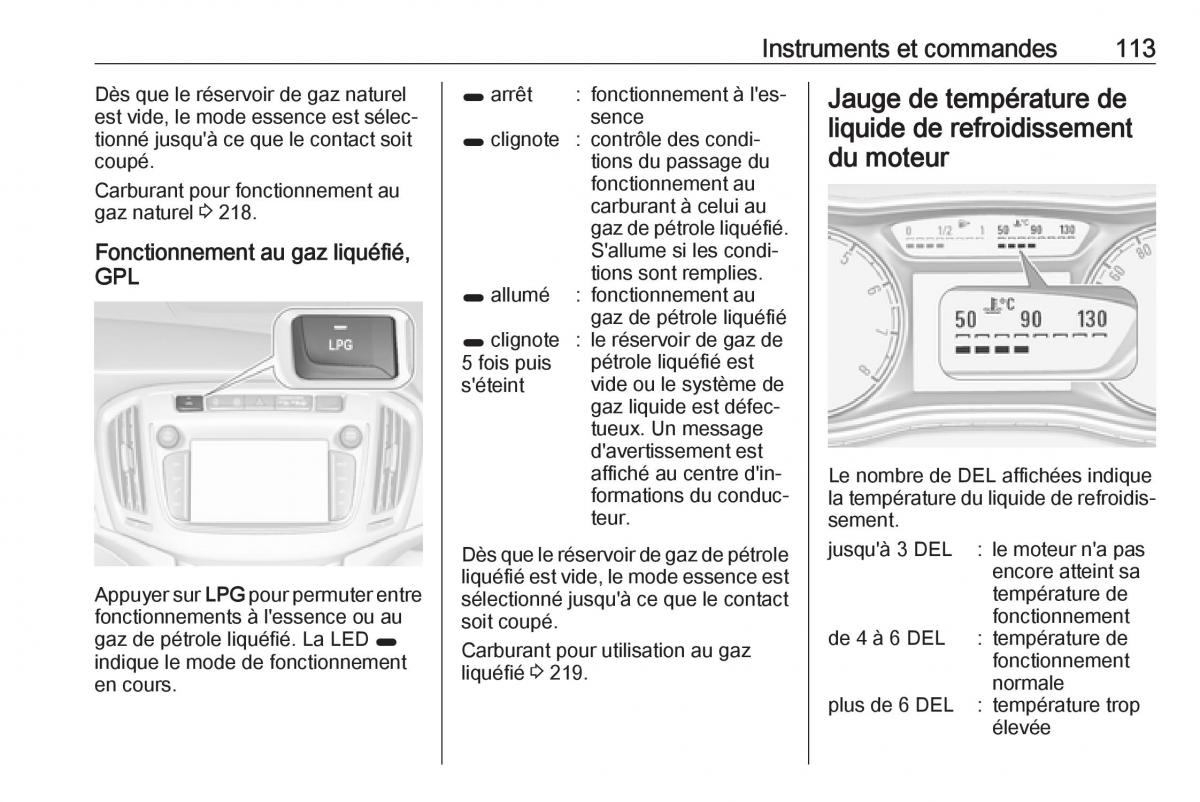 Opel Zafira C FL manuel du proprietaire / page 115