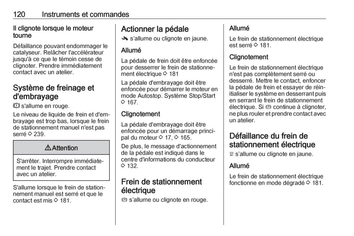 Opel Zafira C FL manuel du proprietaire / page 122