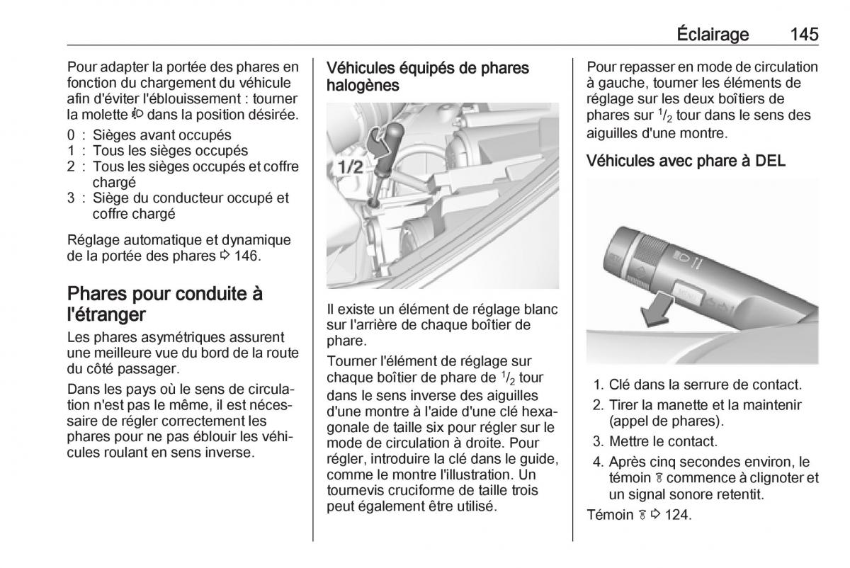 Opel Zafira C FL manuel du proprietaire / page 147