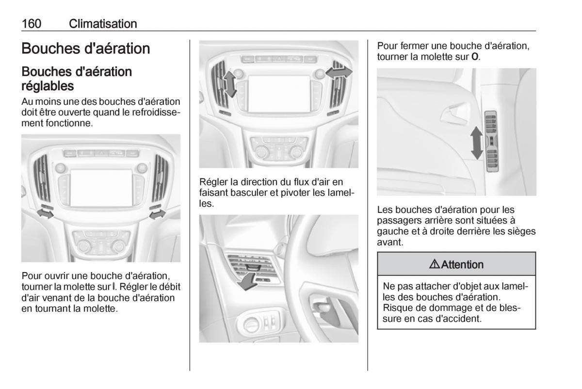 Opel Zafira C FL manuel du proprietaire / page 162
