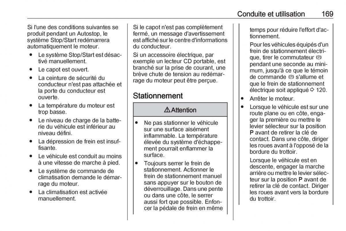 Opel Zafira C FL manuel du proprietaire / page 171