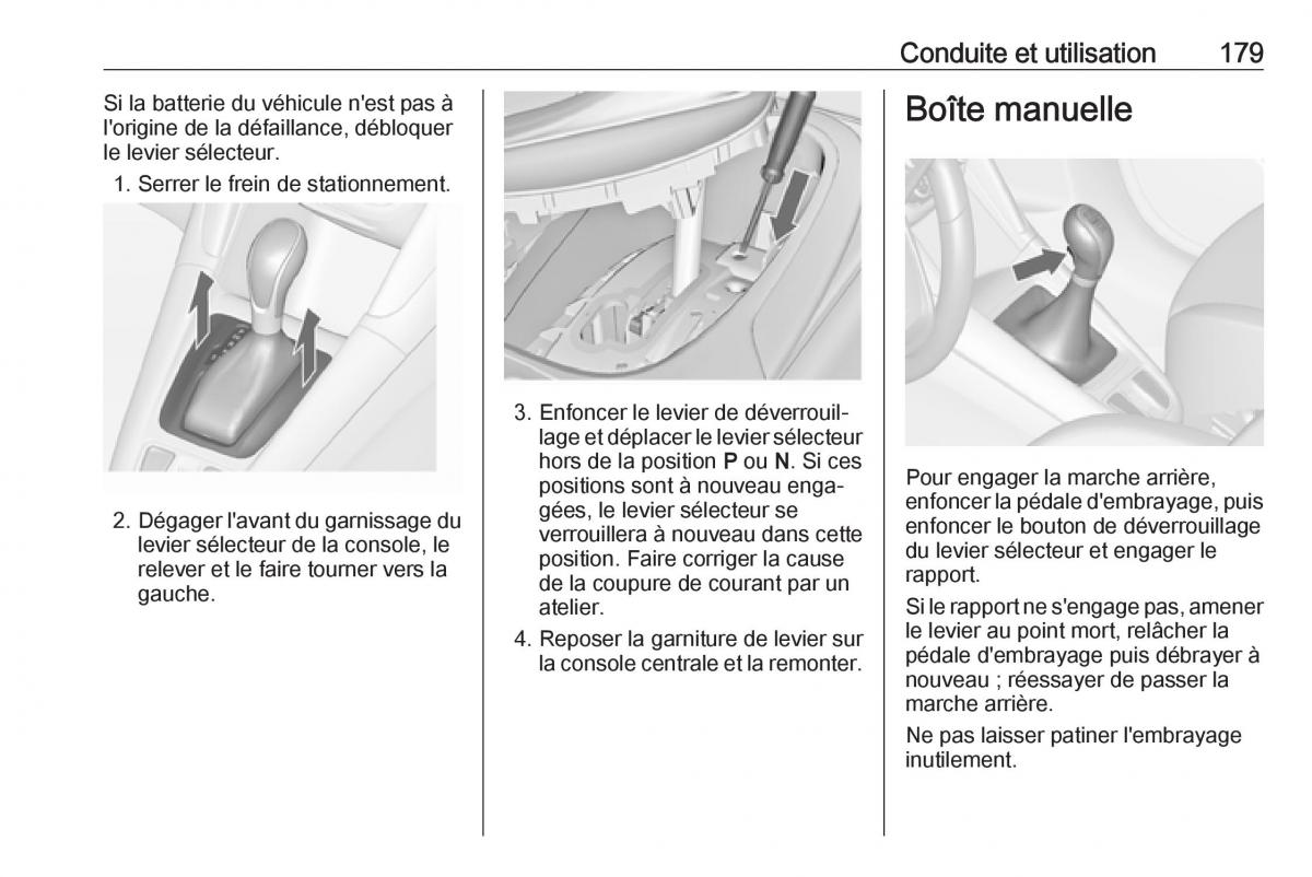 Opel Zafira C FL manuel du proprietaire / page 181
