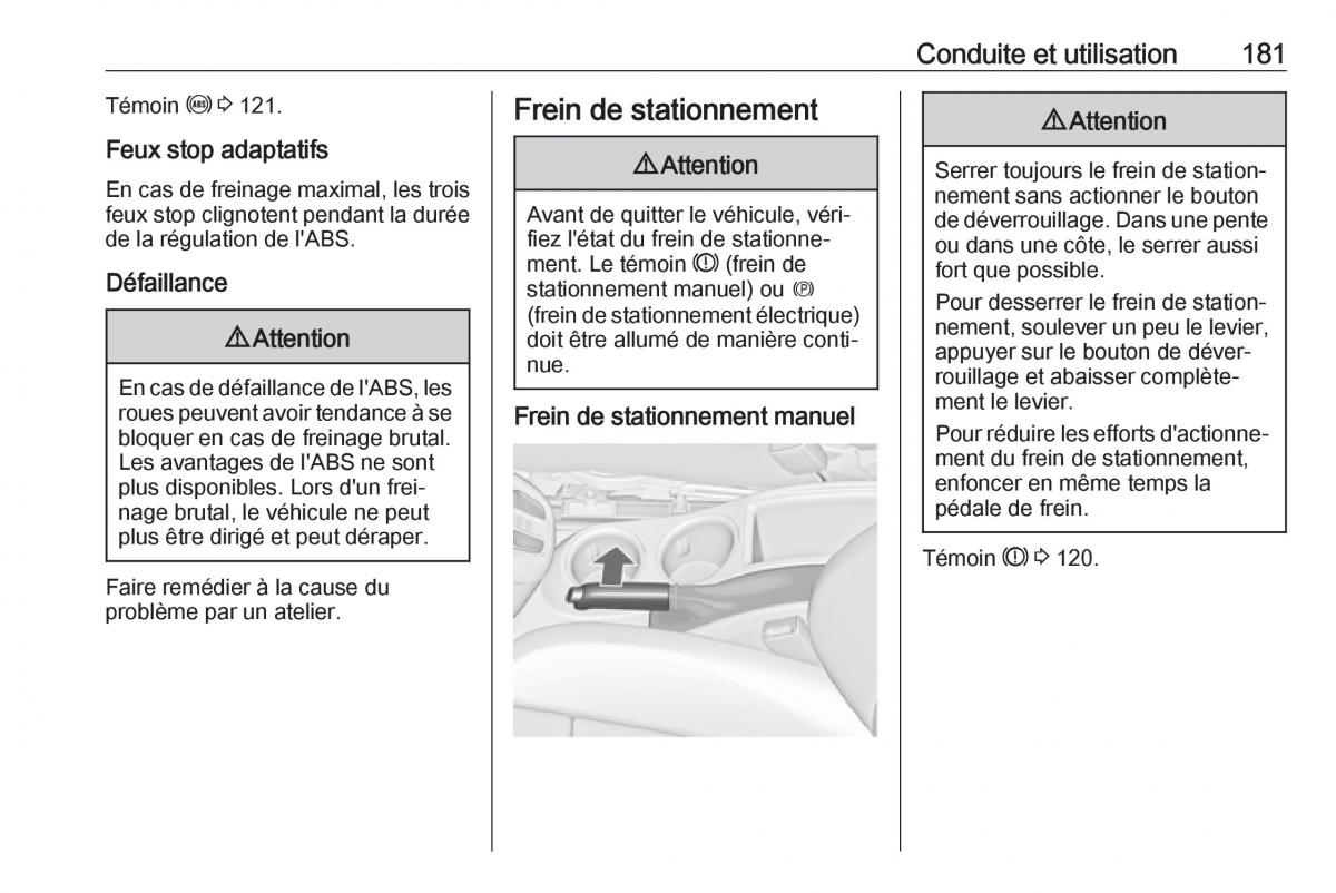 Opel Zafira C FL manuel du proprietaire / page 183