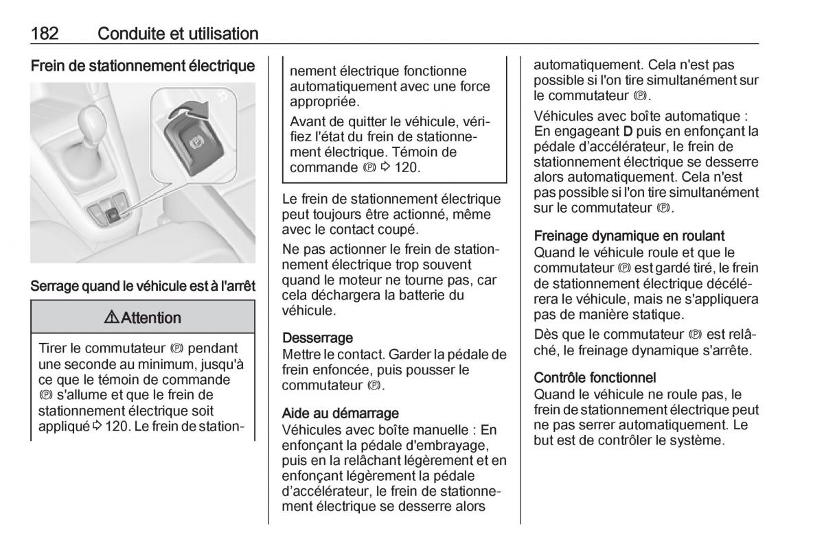 Opel Zafira C FL manuel du proprietaire / page 184