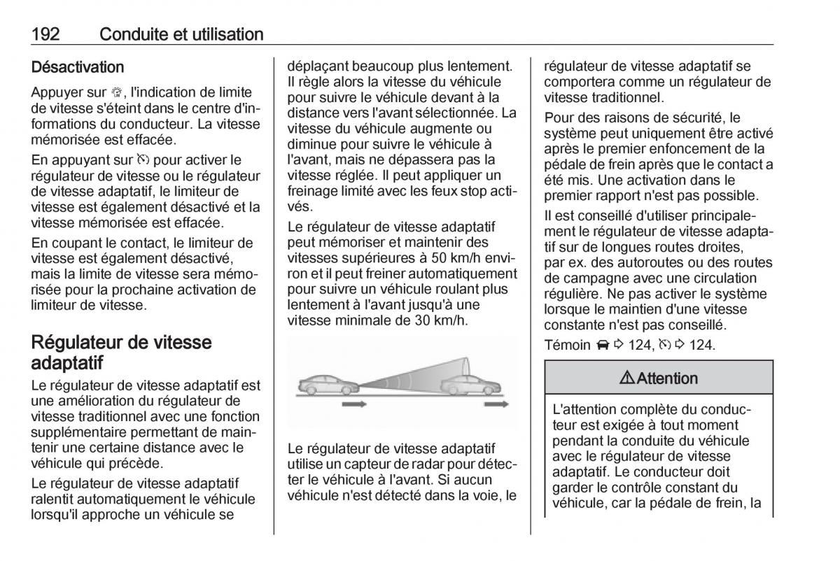 Opel Zafira C FL manuel du proprietaire / page 194