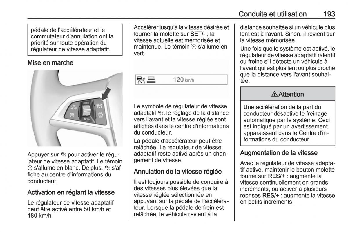 Opel Zafira C FL manuel du proprietaire / page 195