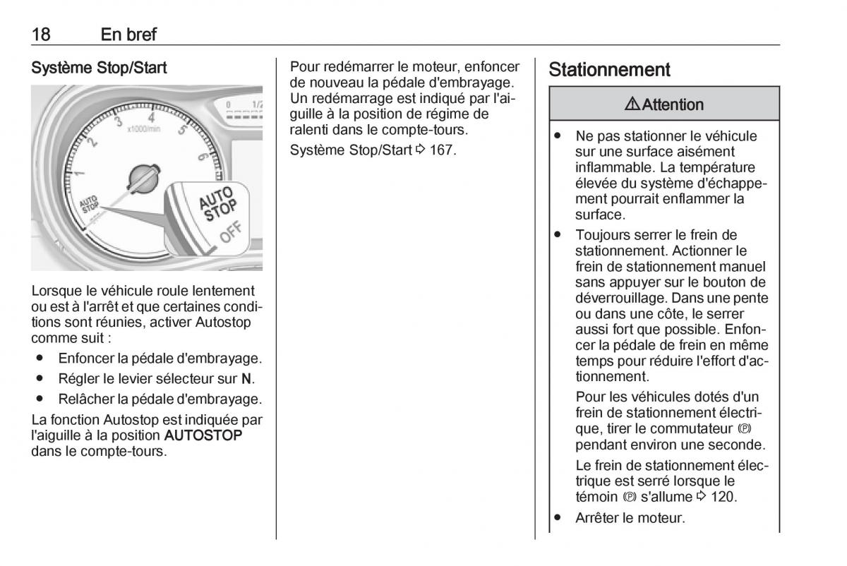 Opel Zafira C FL manuel du proprietaire / page 20