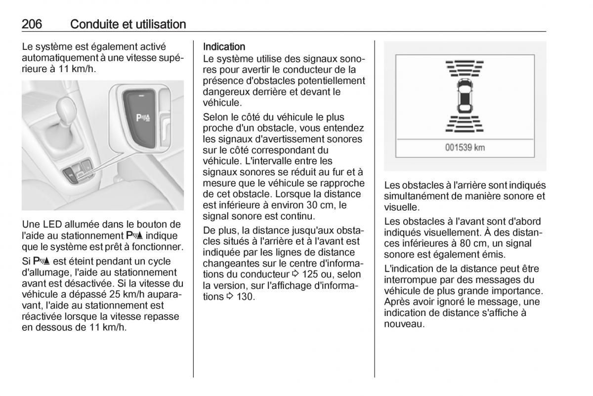 Opel Zafira C FL manuel du proprietaire / page 208
