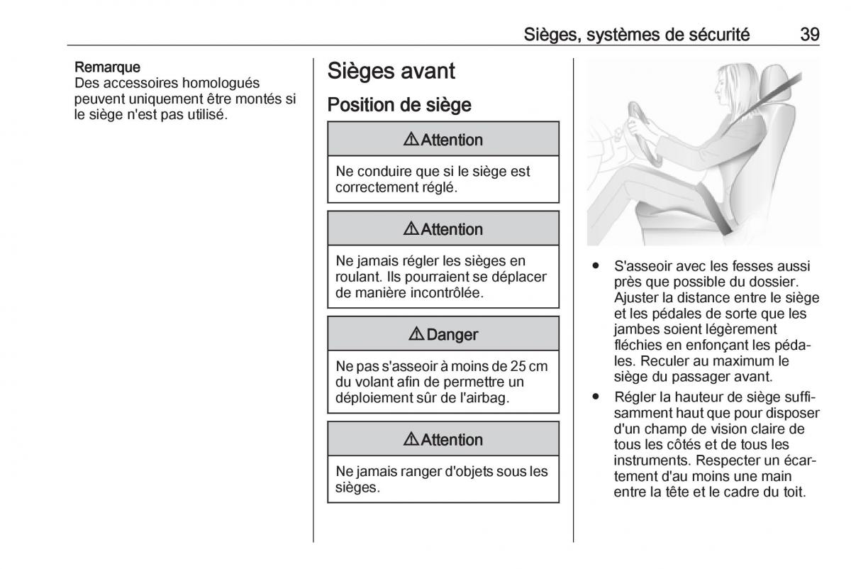 Opel Zafira C FL manuel du proprietaire / page 41