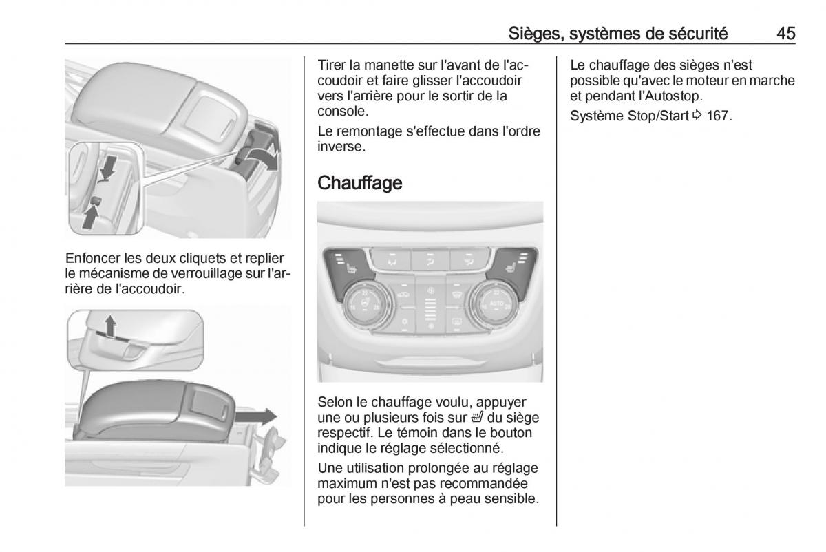 Opel Zafira C FL manuel du proprietaire / page 47