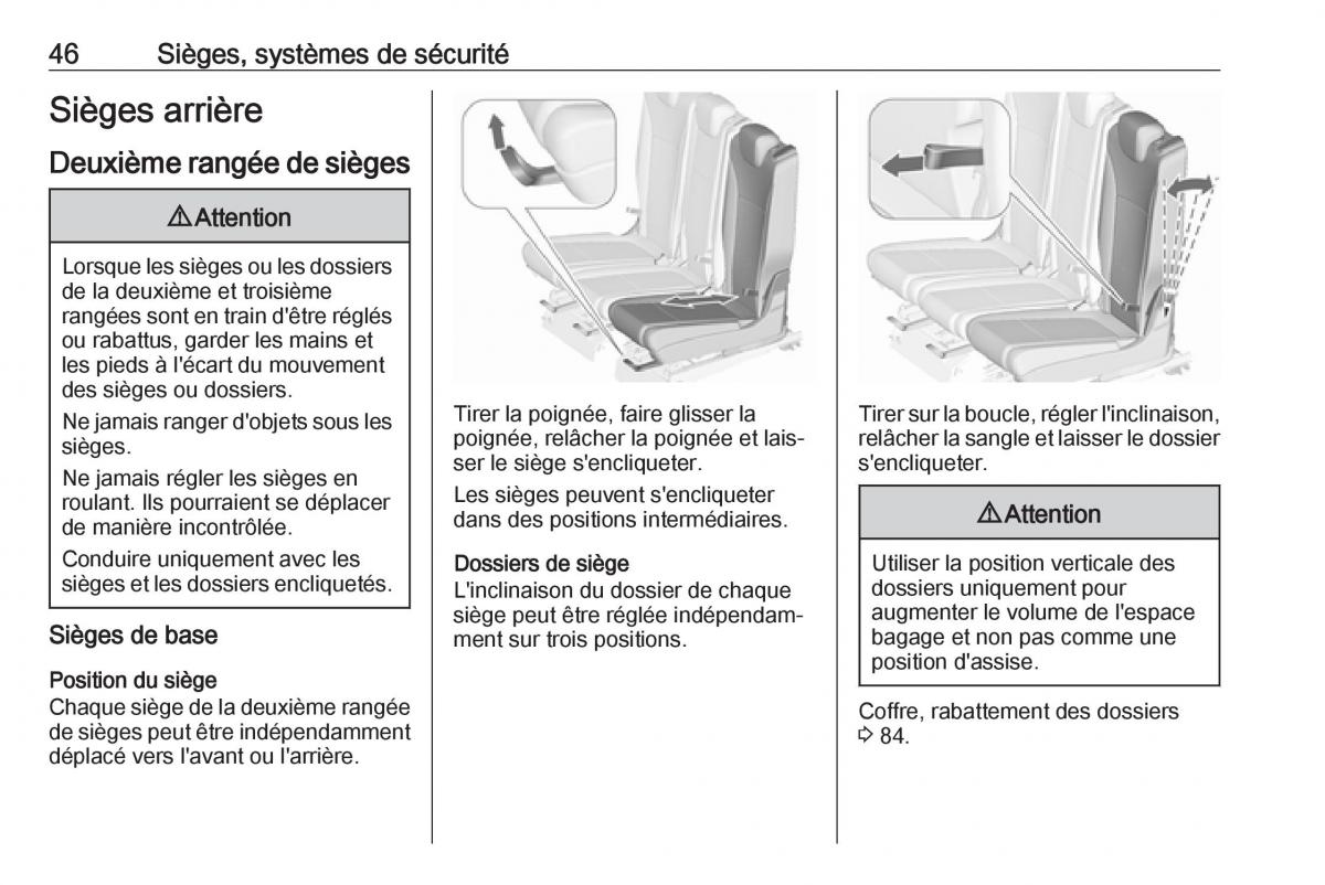 Opel Zafira C FL manuel du proprietaire / page 48