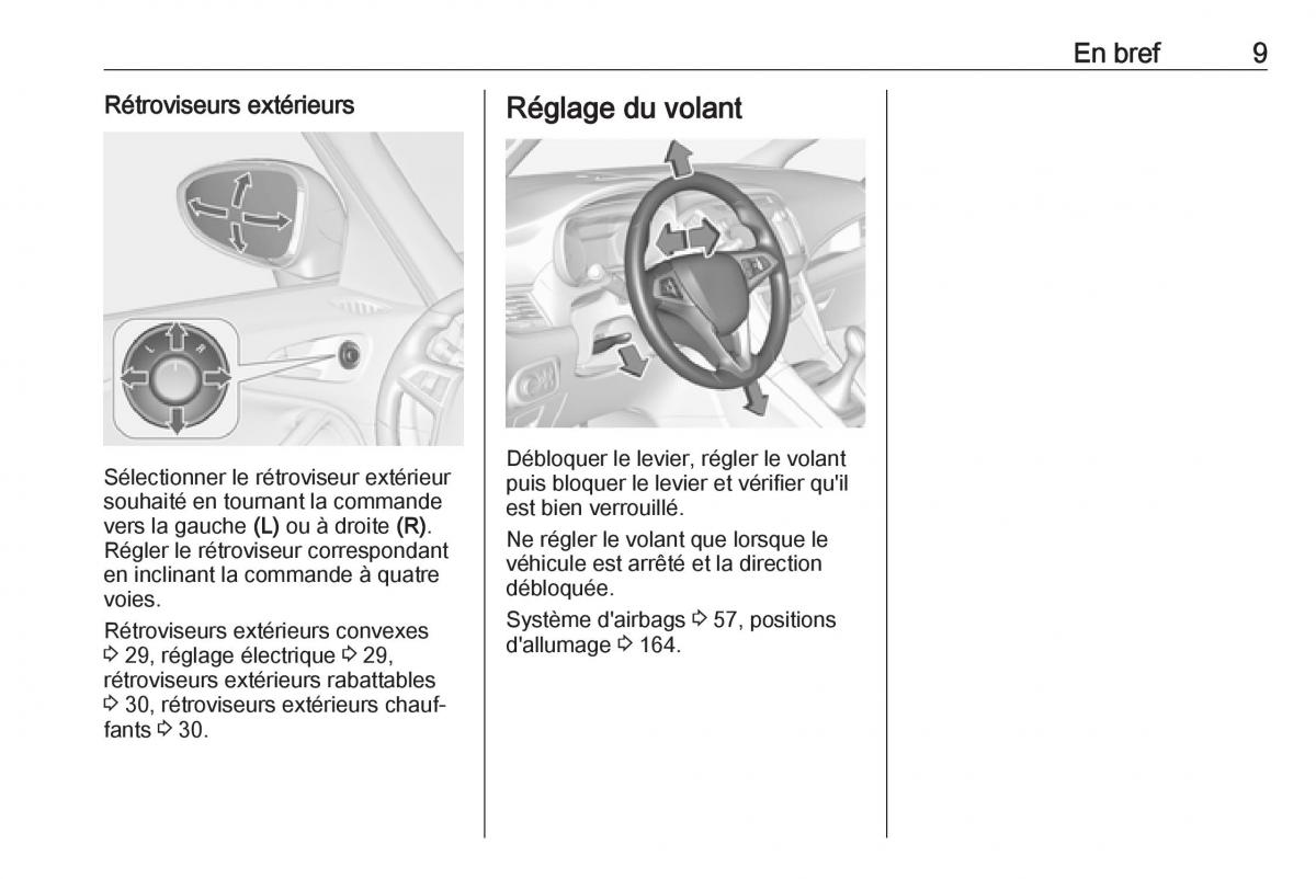 manual  Opel Zafira C FL manuel du proprietaire / page 11