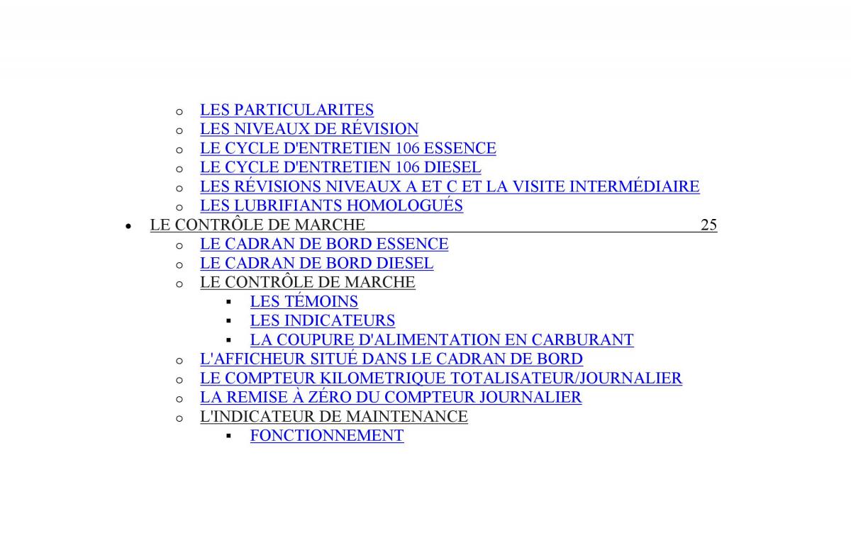 Peugeot 106 manuel du proprietaire / page 3