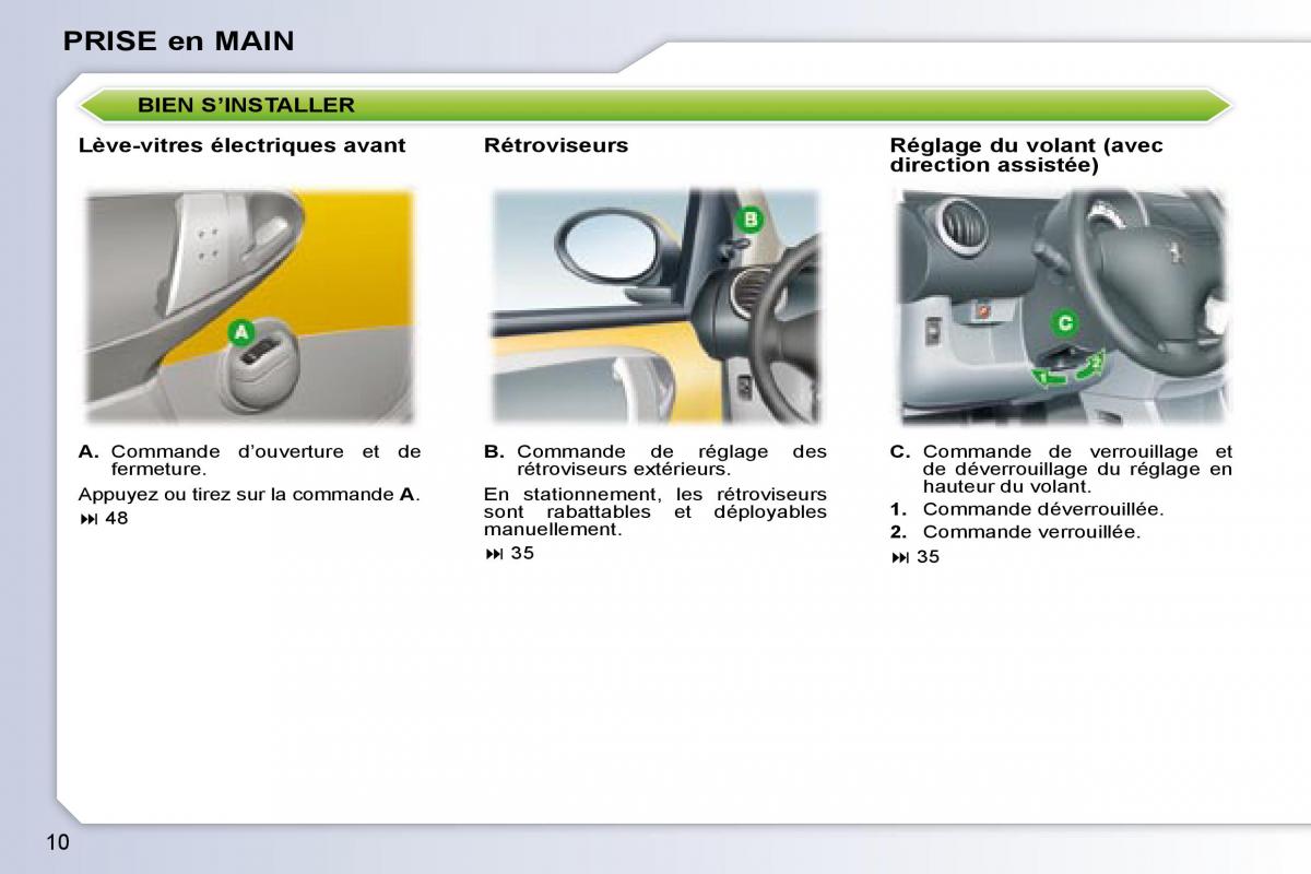 Peugeot 107 manuel du proprietaire / page 8