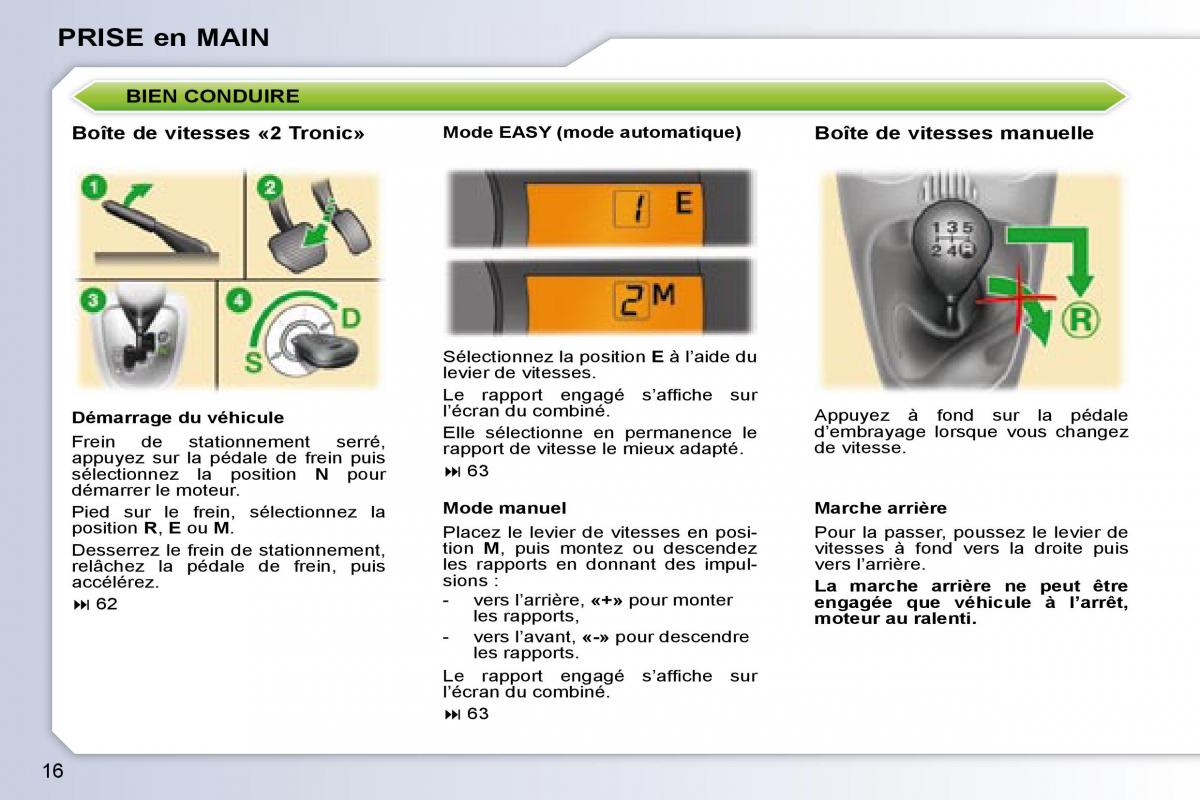 Peugeot 107 manuel du proprietaire / page 14