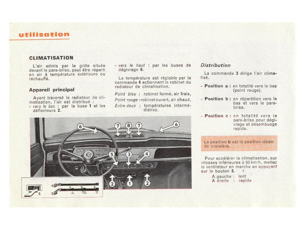 Peugeot 204 manuel du proprietaire / page 12