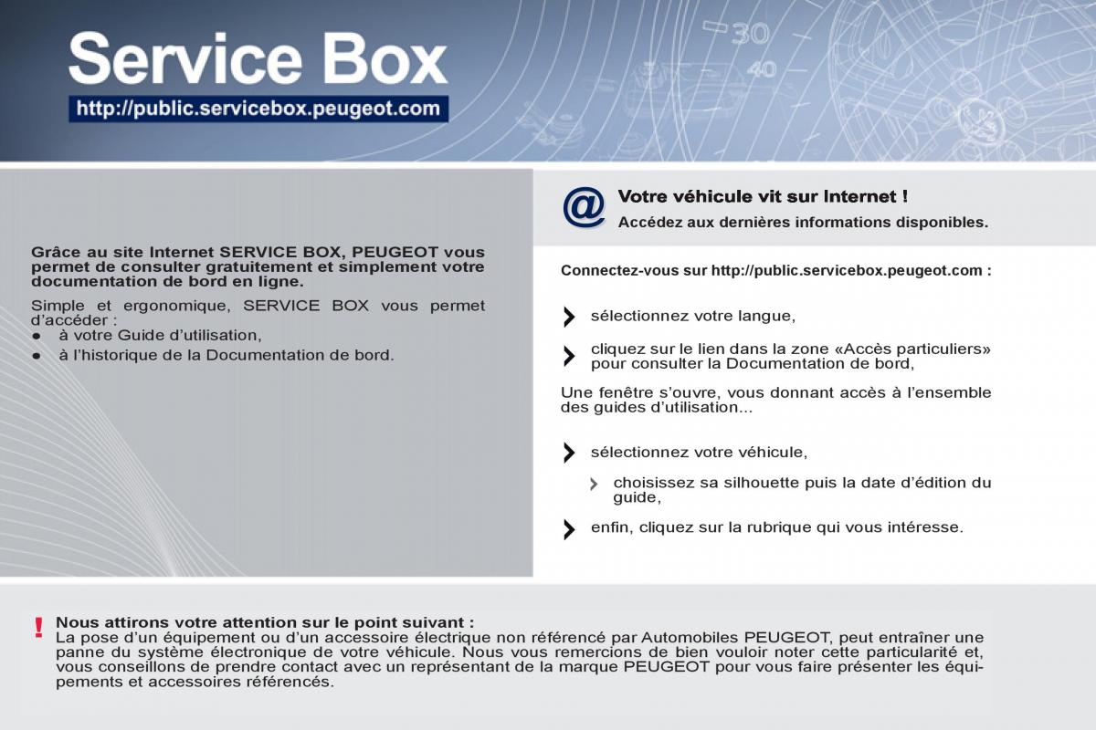 Peugeot 207 CC manuel du proprietaire / page 2