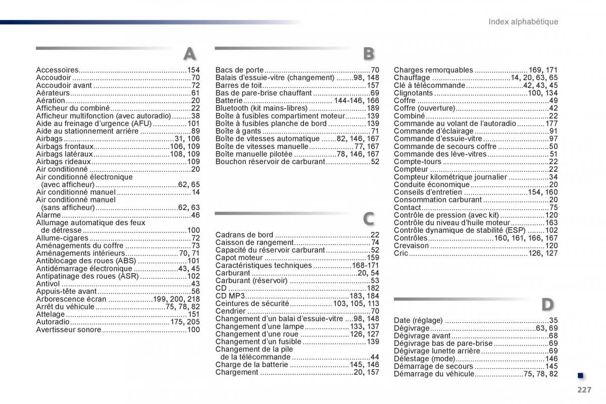 Peugeot 301 manuel du proprietaire / page 229