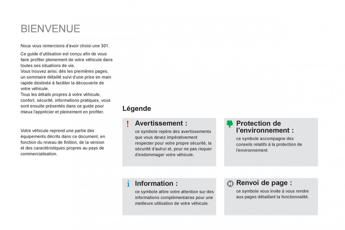 Peugeot 301 manuel du proprietaire / page 3