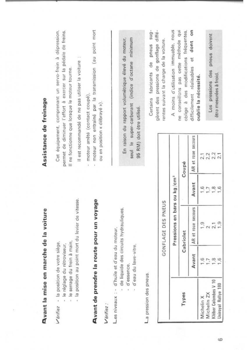 Peugeot 304 manuel du proprietaire / page 7