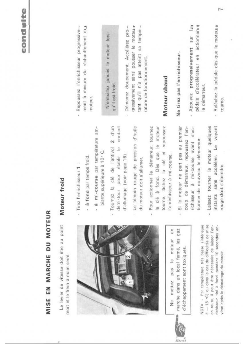 Peugeot 304 manuel du proprietaire / page 8