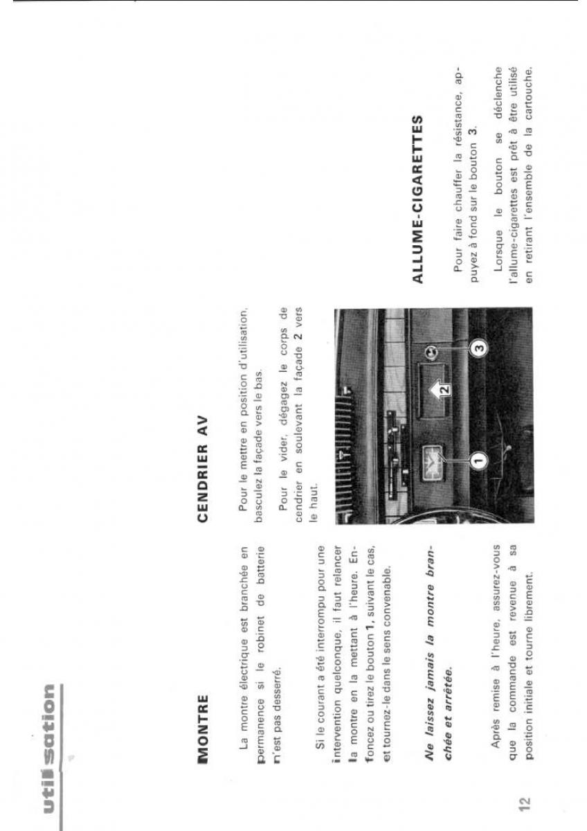 Peugeot 304 manuel du proprietaire / page 13