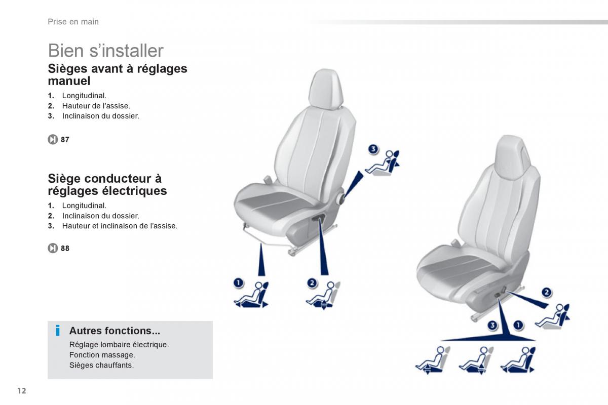 Peugeot 308 FL manuel du proprietaire / page 14