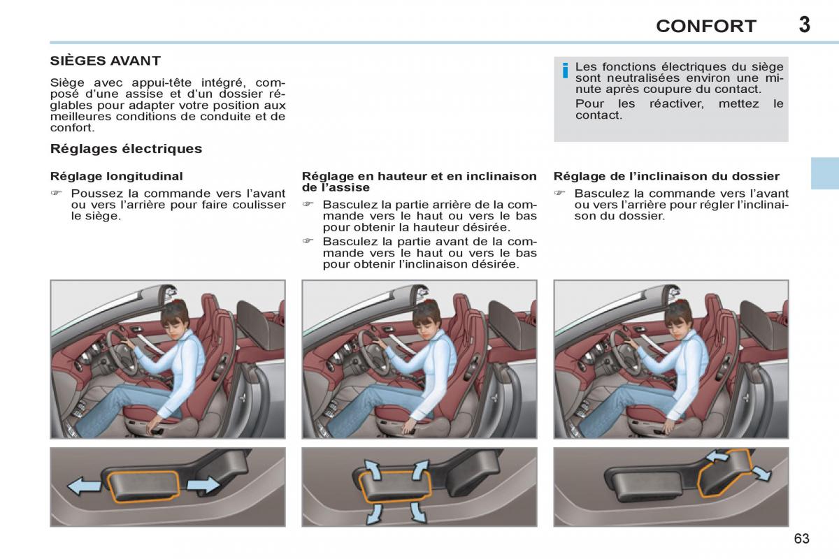 Peugeot 308 CC FL manuel du proprietaire / page 65