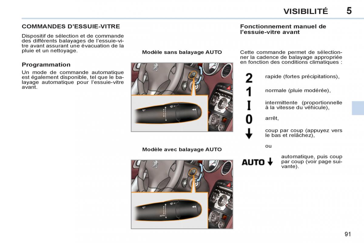 Peugeot 308 CC FL manuel du proprietaire / page 93