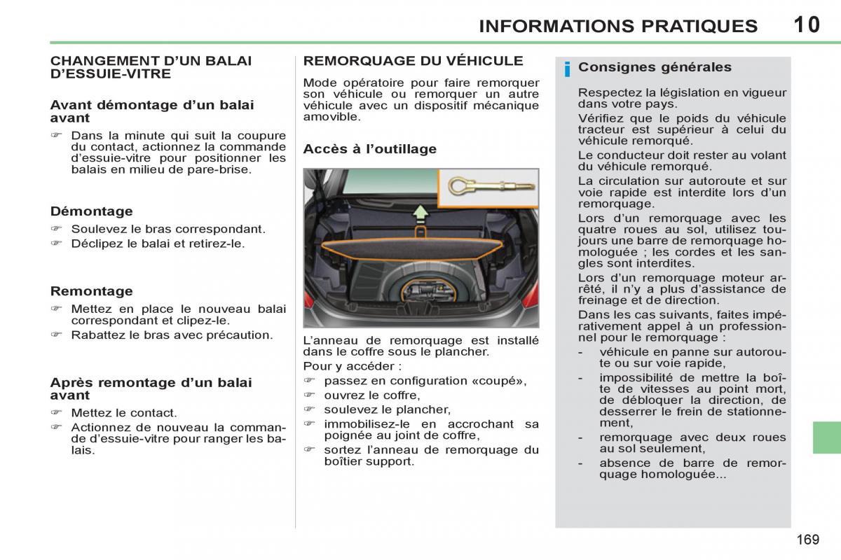 Peugeot 308 CC FL manuel du proprietaire / page 171