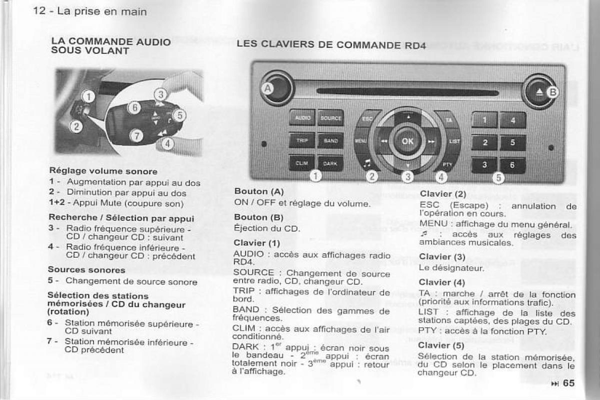 manual  Peugeot 407 manuel du proprietaire / page 13