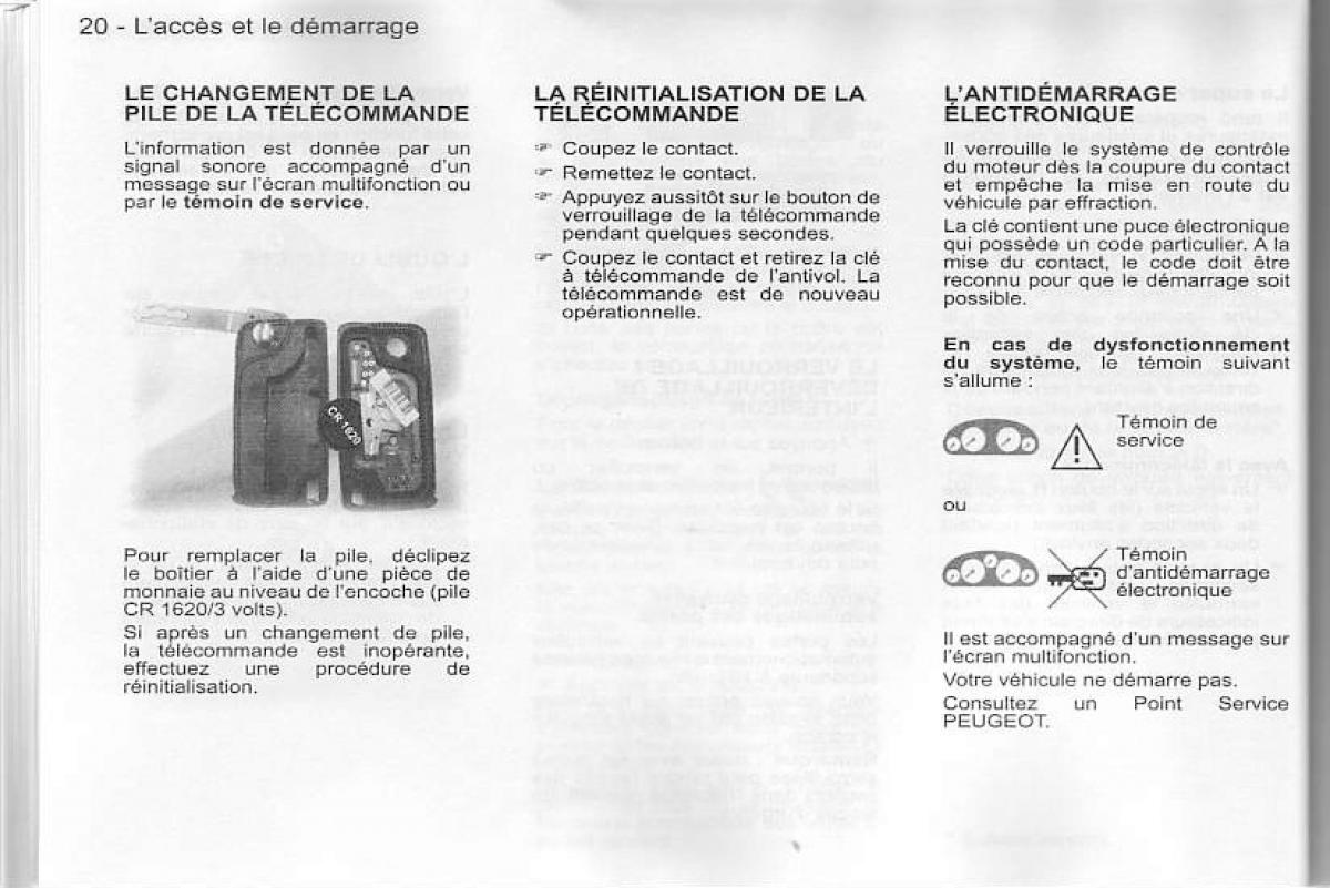 manual  Peugeot 407 manuel du proprietaire / page 21