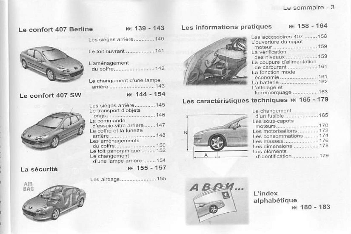 manual  Peugeot 407 manuel du proprietaire / page 4