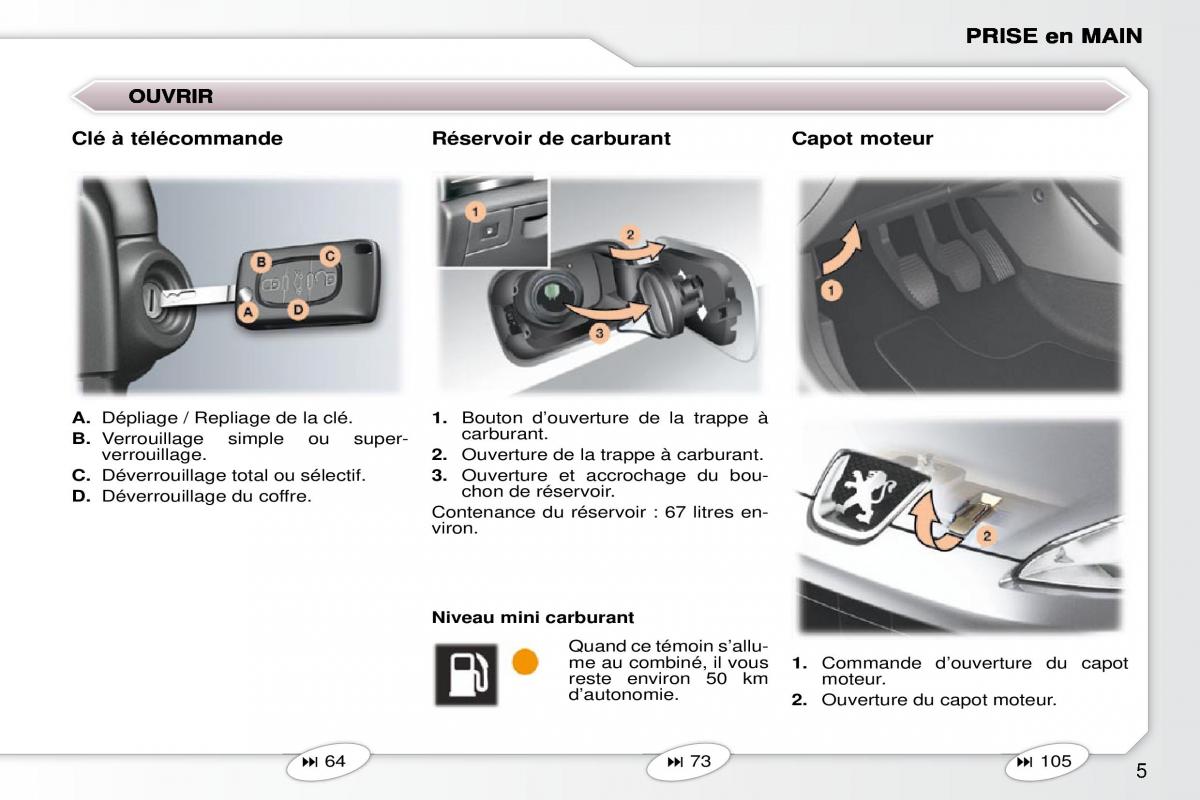 Peugeot 407 Coupe manuel du proprietaire / page 13