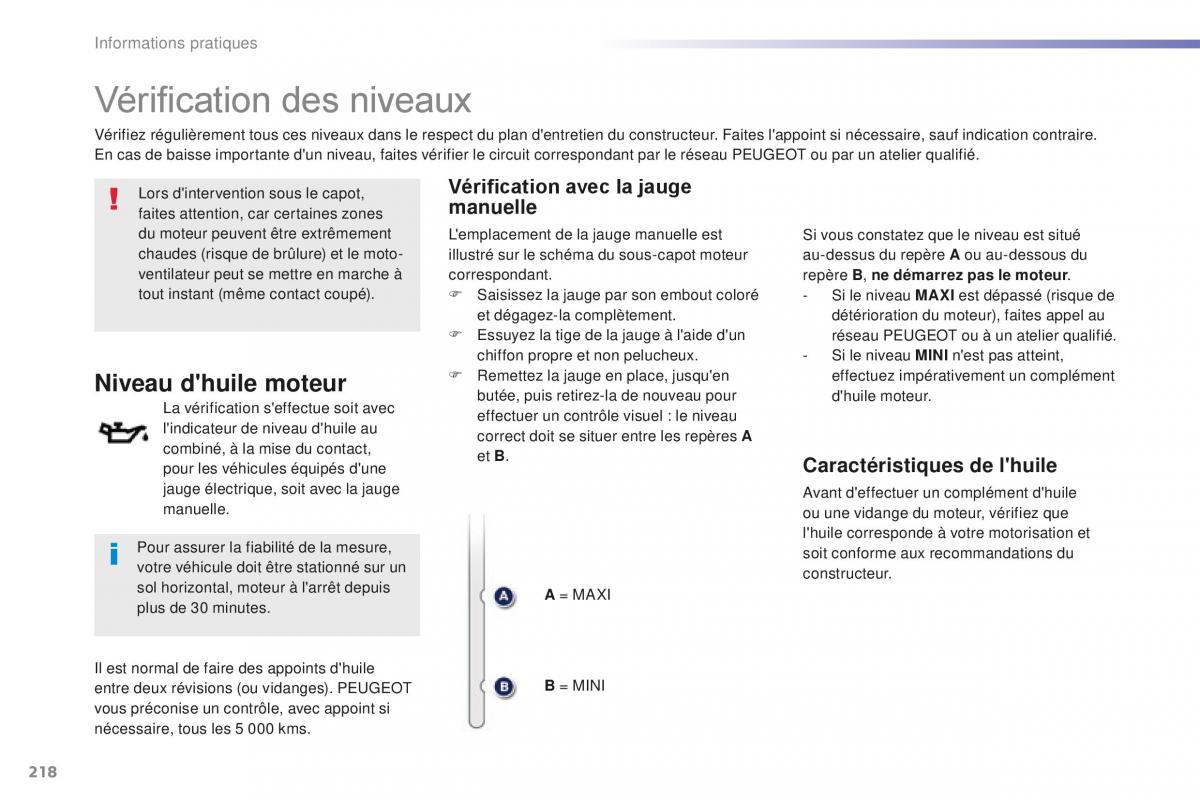 Peugeot 508 FL manuel du proprietaire / page 220