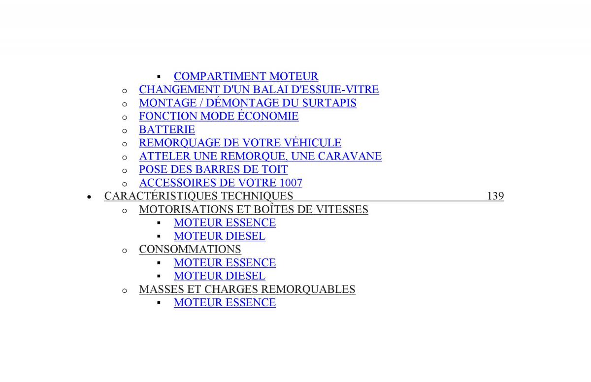 Peugeot 1007 manuel du proprietaire / page 7