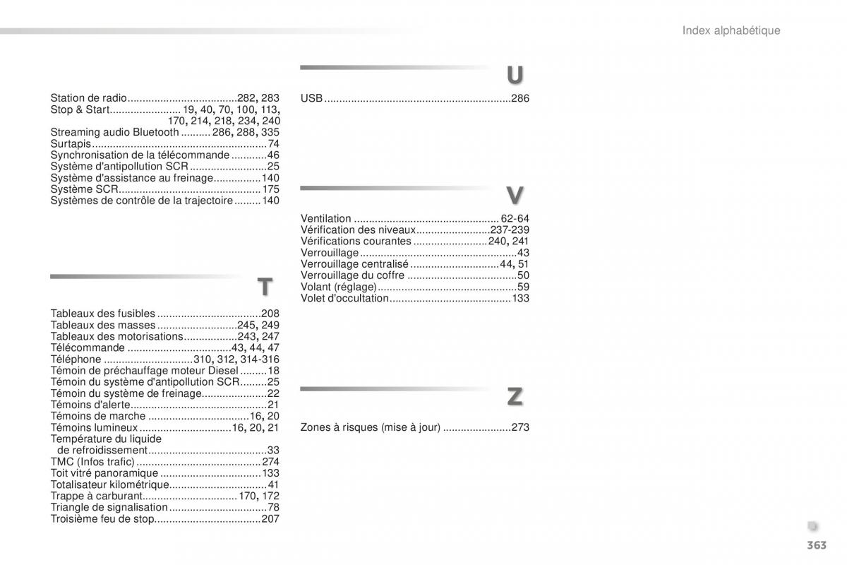 Peugeot 2008 FL manuel du proprietaire / page 365