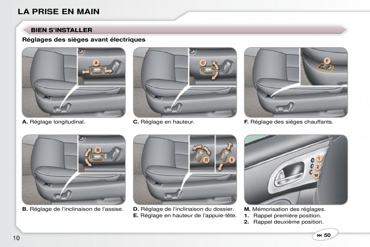 Peugeot 607 manuel du proprietaire / page 8