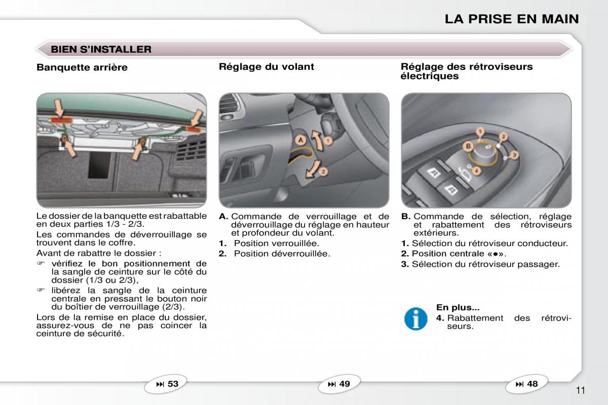 Peugeot 607 manuel du proprietaire / page 9