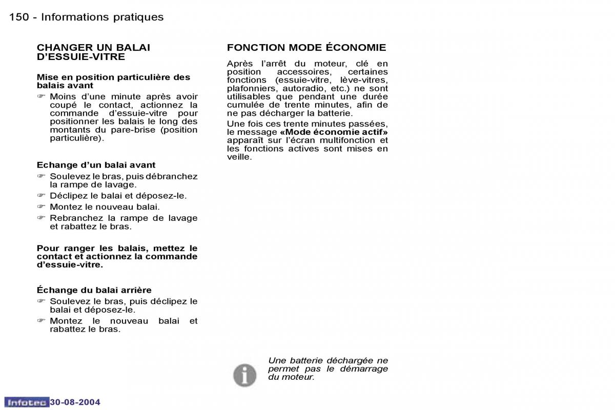 Peugeot 807 manuel du proprietaire / page 70
