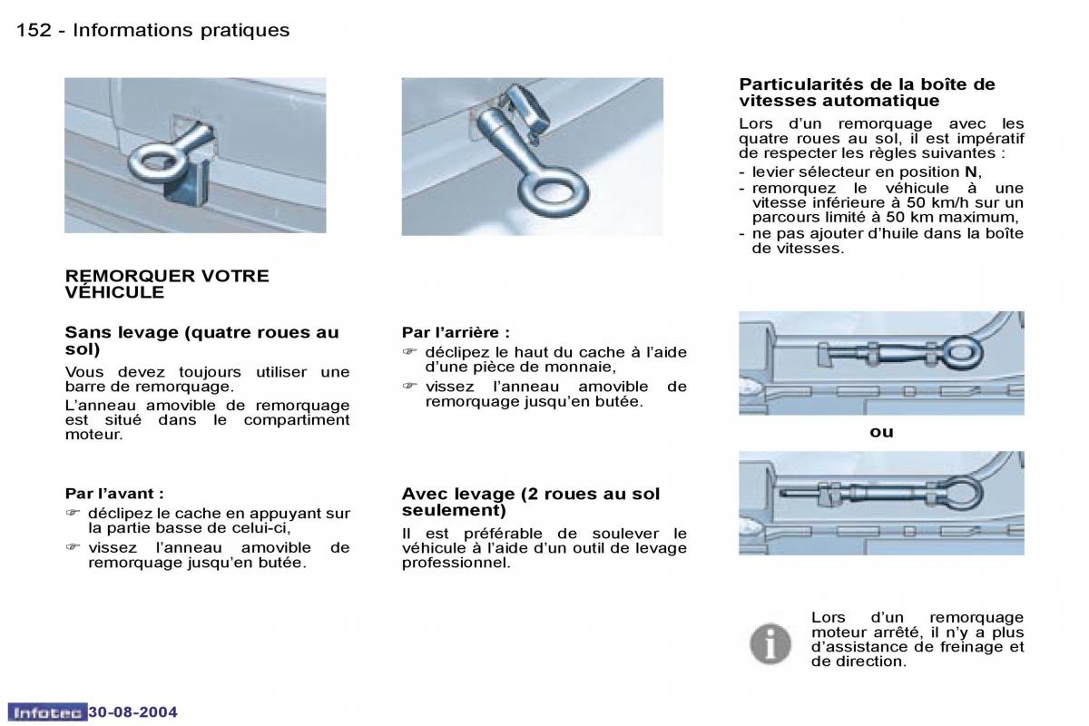 Peugeot 807 manuel du proprietaire / page 73