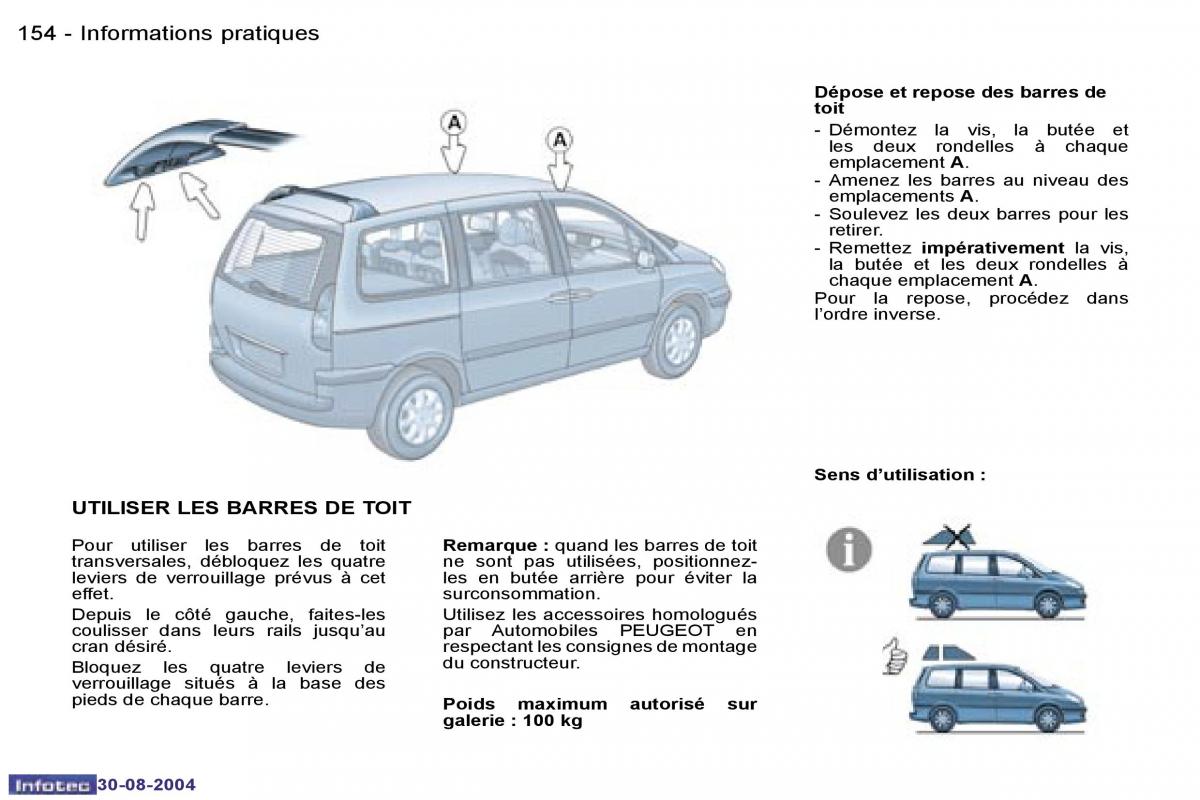 Peugeot 807 manuel du proprietaire / page 75