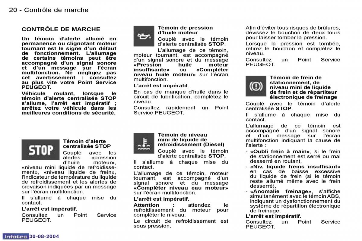 Peugeot 807 manuel du proprietaire / page 25