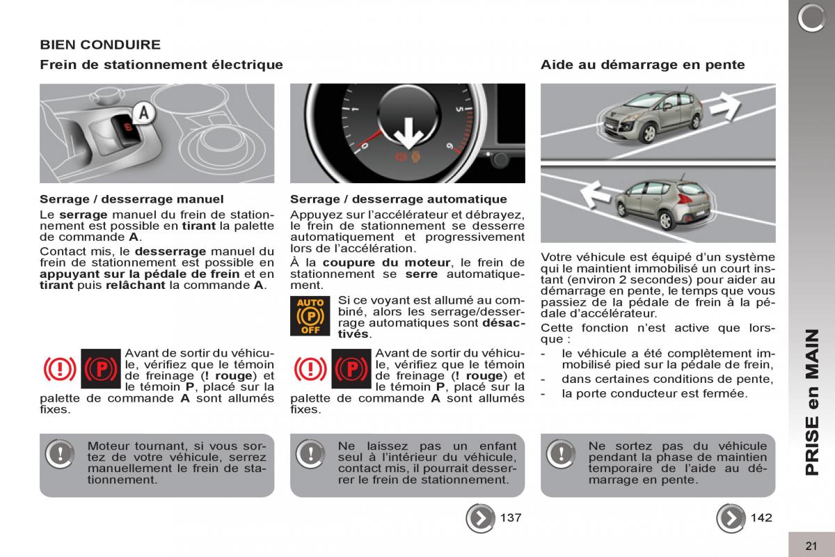 Peugeot 3008 manuel du proprietaire / page 23