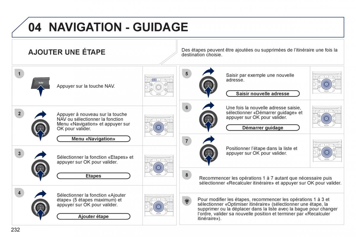 Peugeot 3008 manuel du proprietaire / page 234