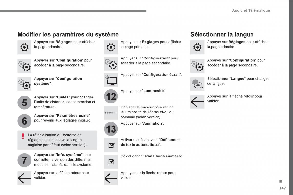 Peugeot 3008 FL2 manuel du proprietaire / page 507