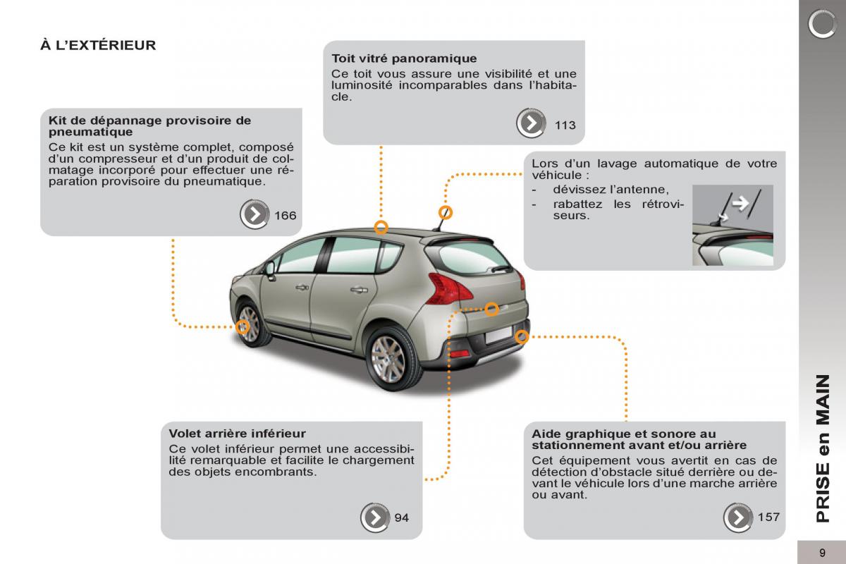 Peugeot 3008 Hybrid manuel du proprietaire / page 11