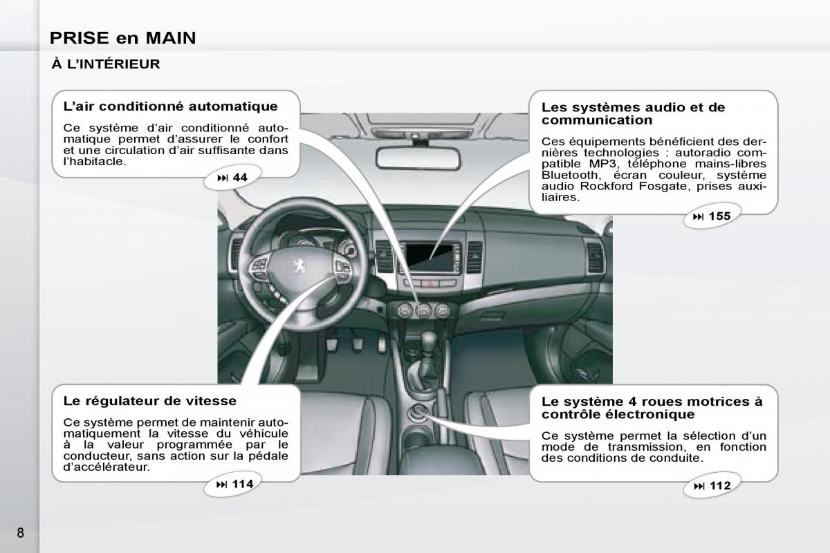 Peugeot 4007 manuel du proprietaire / page 6